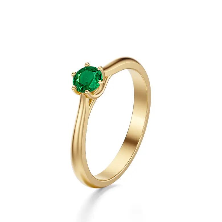 Pierścionek zaręczynowy z szmaragdem AJPZ_042